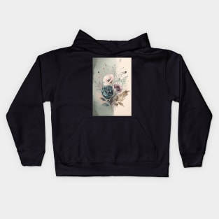 Flower Watercolor Painting Kids Hoodie